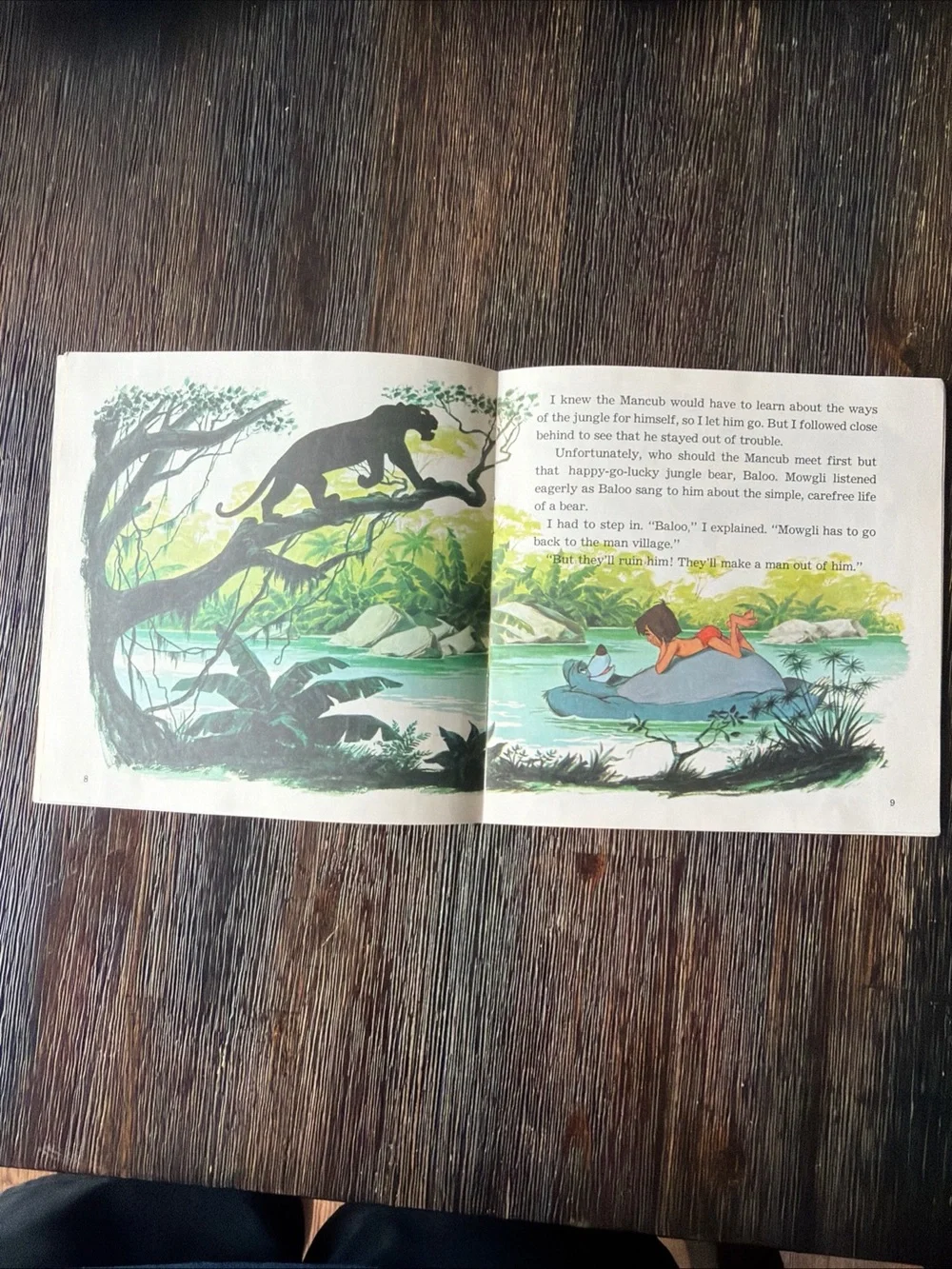 Disney The Jungle Book Picture & Record Set - Blue and Green Cover